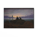 Quadro Stampa su Tela La luna sorge dal mar, Caspar David Friedrich - CupidoDesign