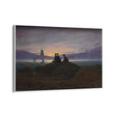 Quadro Stampa su Tela La luna sorge dal mar, Caspar David Friedrich - CupidoDesign