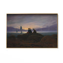 Quadro Stampa su Tela La luna sorge dal mar, Caspar David Friedrich - CupidoDesign