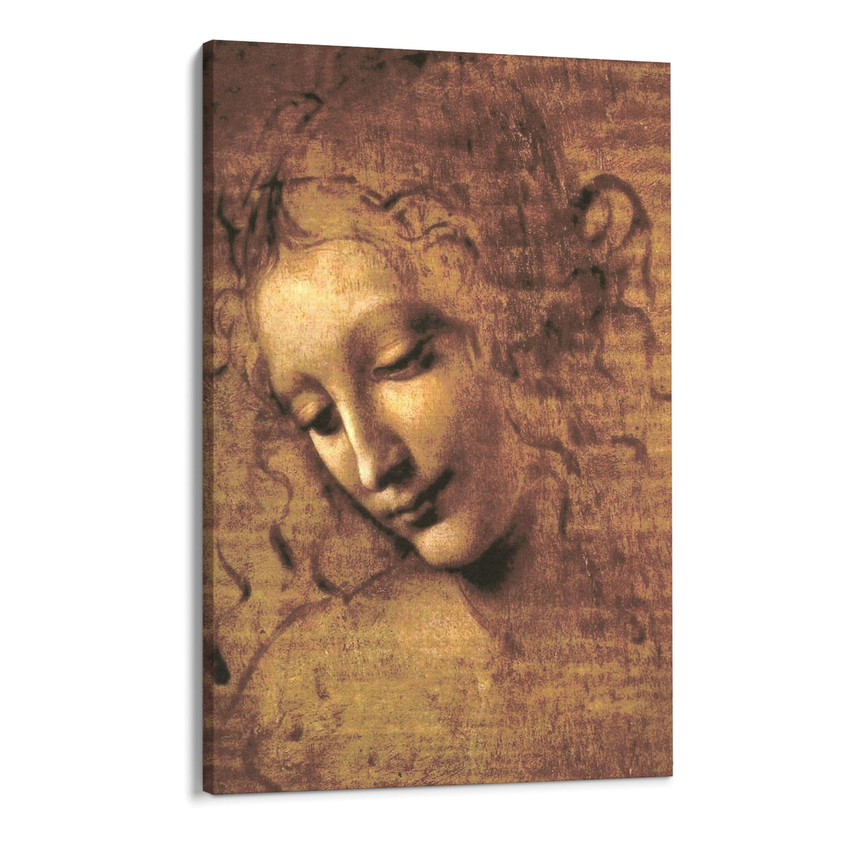 Quadro Stampa su Tela La Scapigliata, Leonardo da Vinci - CupidoDesign