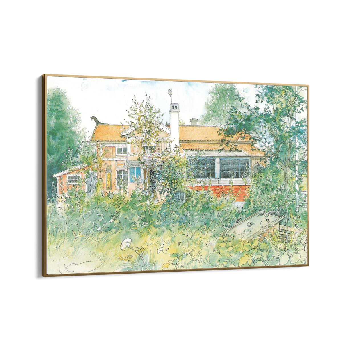 Quadro Stampa su Tela Little Hyttnäs, Carl Larsson - CupidoDesign