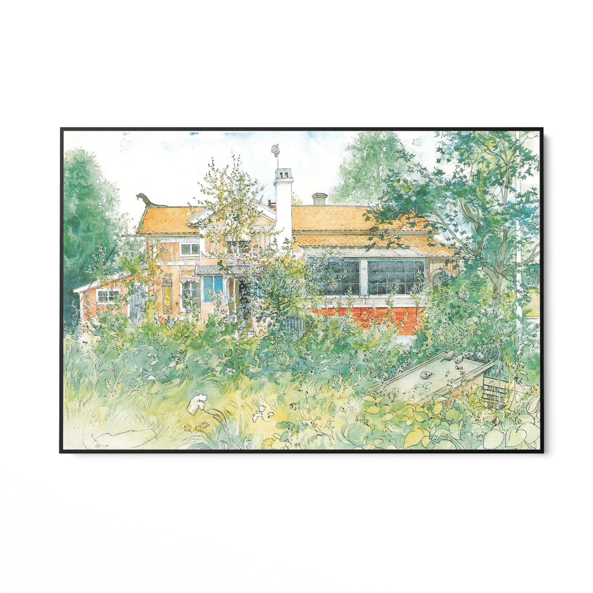 Quadro Stampa su Tela Little Hyttnäs, Carl Larsson - CupidoDesign
