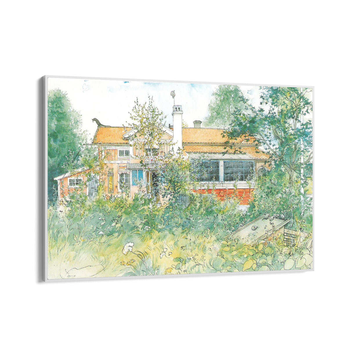 Quadro Stampa su Tela Little Hyttnäs, Carl Larsson - CupidoDesign