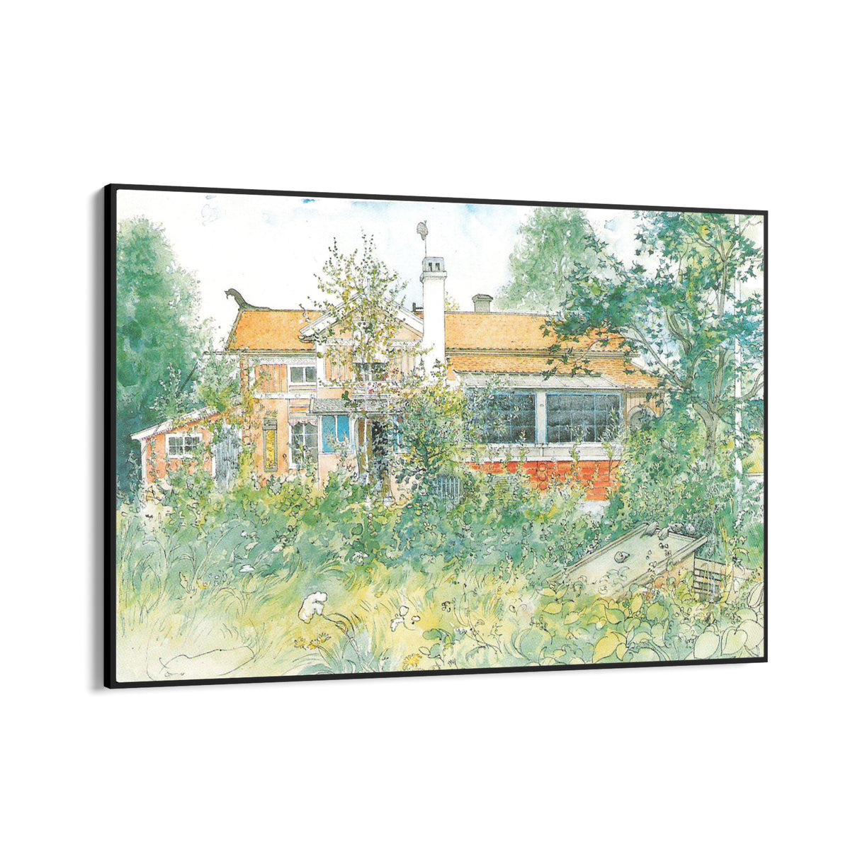 Quadro Stampa su Tela Little Hyttnäs, Carl Larsson - CupidoDesign