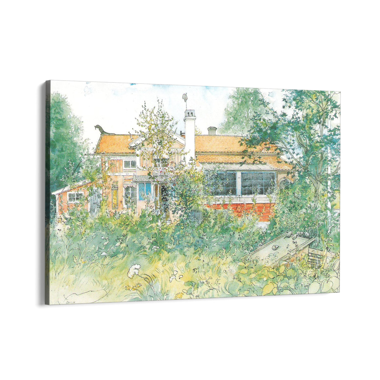 Quadro Stampa su Tela Little Hyttnäs, Carl Larsson - CupidoDesign