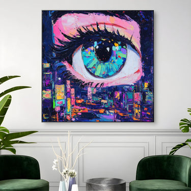 Quadro Stampa su Tela Lo stupore nei colori - CupidoDesign