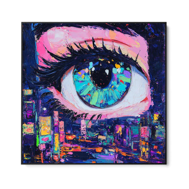 Quadro Stampa su Tela Lo stupore nei colori - CupidoDesign