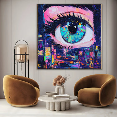 Quadro Stampa su Tela Lo stupore nei colori - CupidoDesign