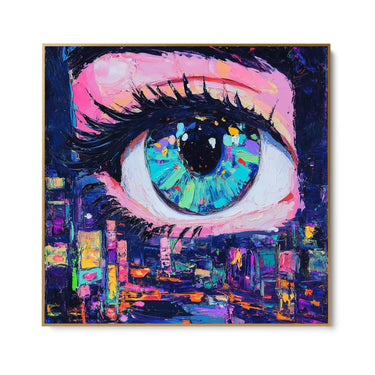 Quadro Stampa su Tela Lo stupore nei colori - CupidoDesign