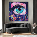 Quadro Stampa su Tela Lo stupore nei colori - CupidoDesign