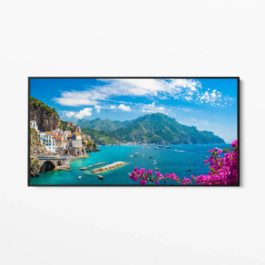 Quadro Stampa su Tela Luce Mediterranea, Amalfi - CupidoDesign