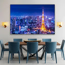 Quadro Stampa su Tela Luci della metropoli, Tokyo - CupidoDesign