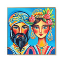 Quadro Stampa su Tela Lui & Lei in Blu - CupidoDesign