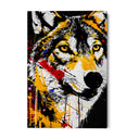 Quadro Stampa su Tela Lupo Dorato - CupidoDesign