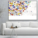 Quadro Stampa su Tela Lussuoso Colorato - CupidoDesign
