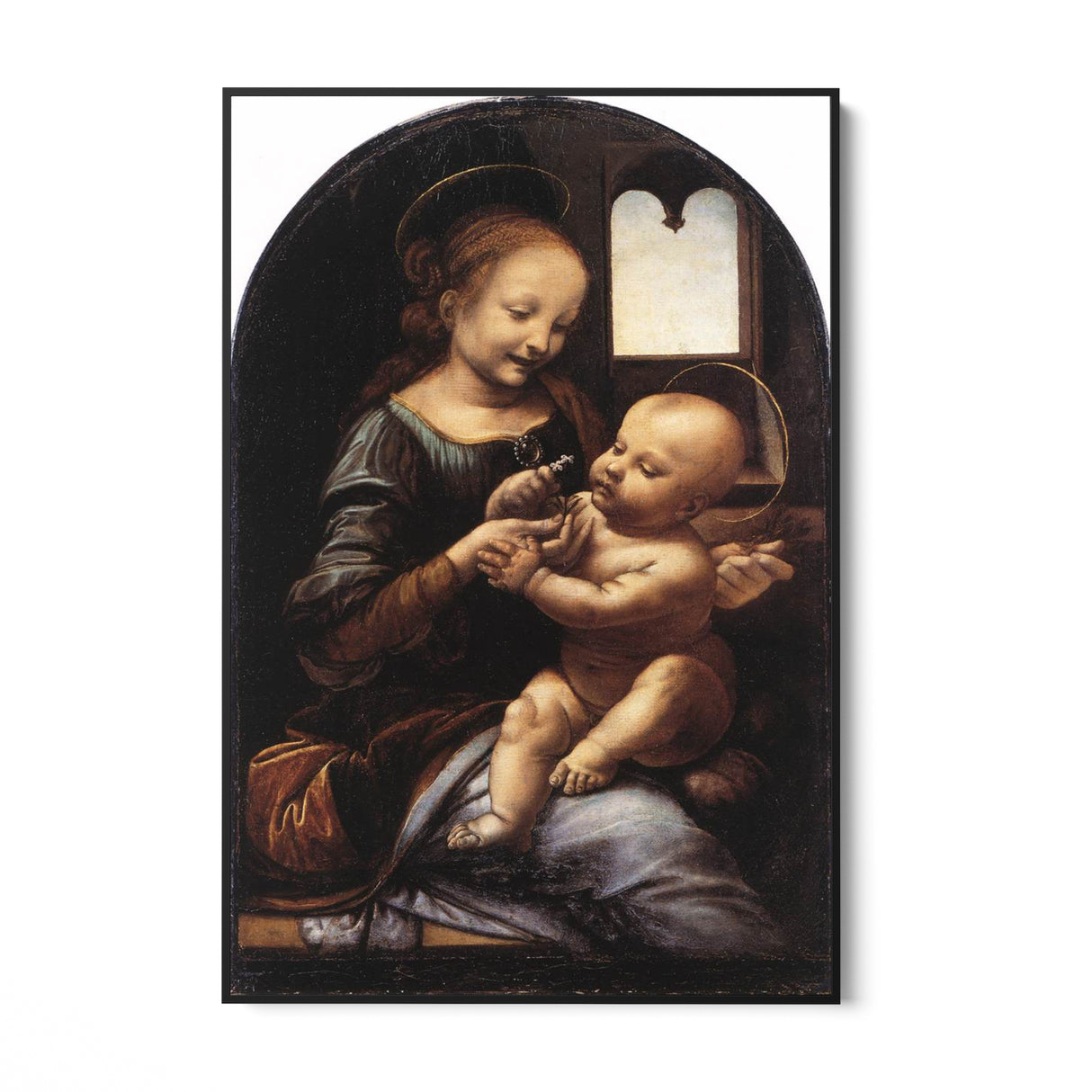 Quadro Stampa su Tela Madonna Benois, Leonardo da Vinci - CupidoDesign