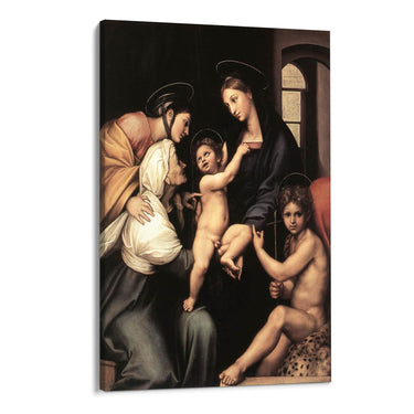 Quadro Stampa su Tela Madonna del panno, Raffaello Sanzio - CupidoDesign