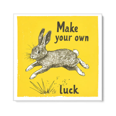Quadro Stampa su Tela Make your own luck - CupidoDesign