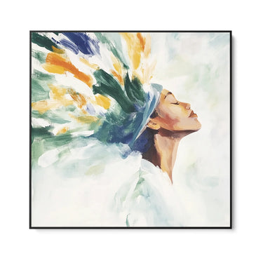Quadro Stampa su Tela Mano Fiorita - CupidoDesign