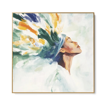 Quadro Stampa su Tela Mano Fiorita - CupidoDesign