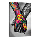 Quadro Stampa su Tela Mano nella mano - CupidoDesign