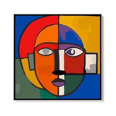 Quadro Stampa su Tela Maschera Cubista - CupidoDesign