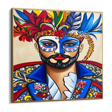 Quadro Stampa su Tela Maschera di Carnevale - CupidoDesign