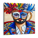 Quadro Stampa su Tela Maschera di Carnevale - CupidoDesign