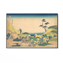 Quadro Stampa su Tela Meguro inferiore, Katsushika Hokusai - CupidoDesign