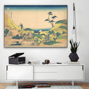 Quadro Stampa su Tela Meguro inferiore, Katsushika Hokusai - CupidoDesign