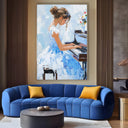Quadro Stampa su Tela Melodia Bianca - CupidoDesign
