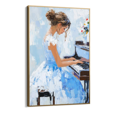 Quadro Stampa su Tela Melodia Bianca - CupidoDesign