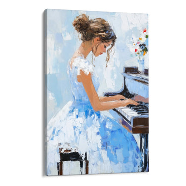 Quadro Stampa su Tela Melodia Bianca - CupidoDesign