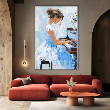 Quadro Stampa su Tela Melodia Bianca - CupidoDesign