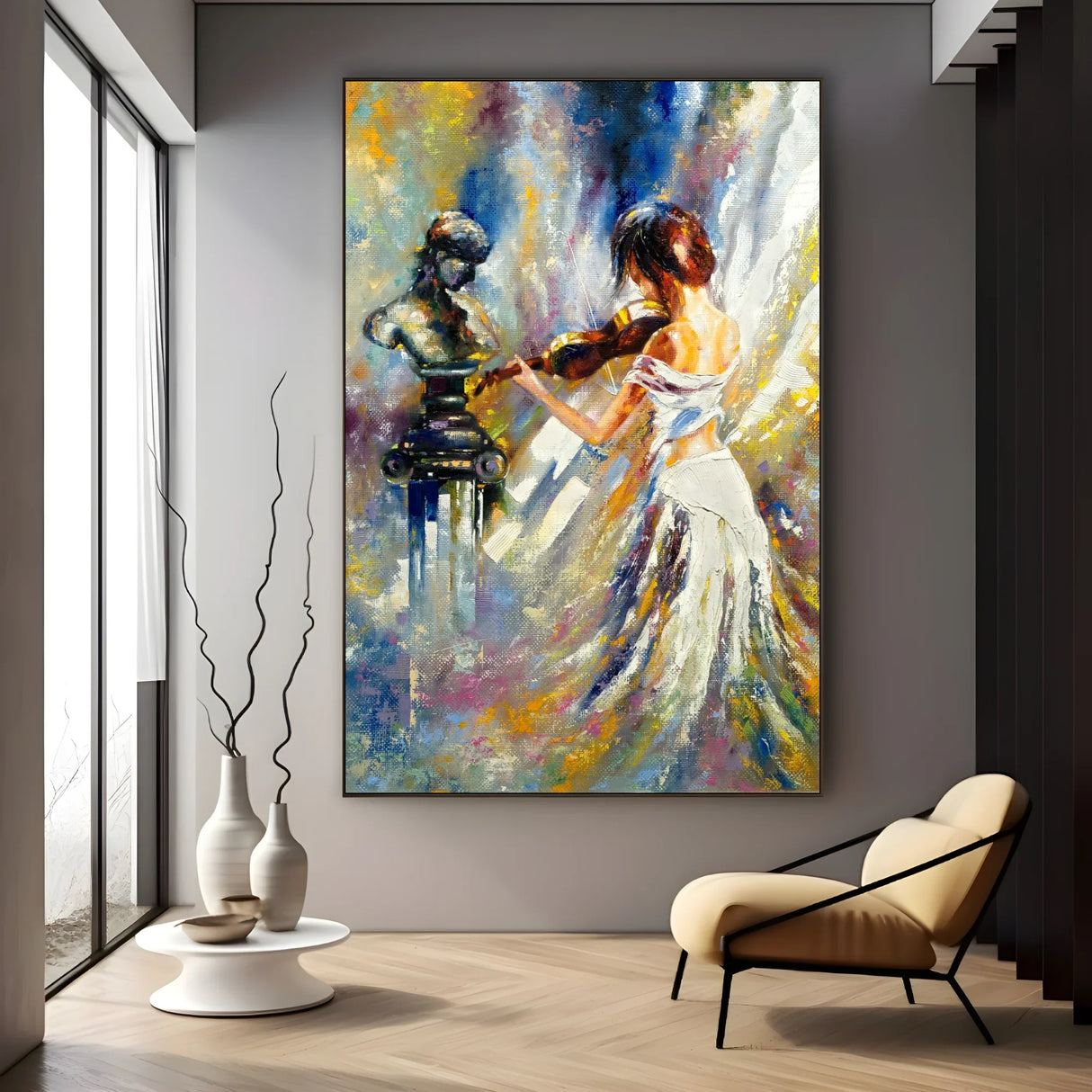 Quadro Stampa su Tela Melodia Silenziosa - CupidoDesign
