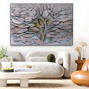 Quadro Stampa su Tela Melo in fiore, Piet Mondrian - CupidoDesign
