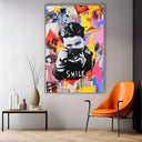 Quadro Stampa su Tela Memoria Pop - Smile - CupidoDesign