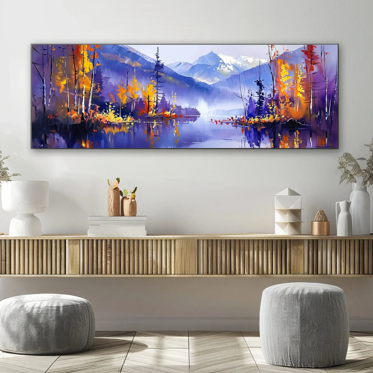 Quadro Stampa su Tela Miraggio Celeste - CupidoDesign