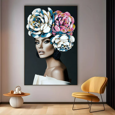 Quadro Stampa su Tela Moda Fiorita - CupidoDesign