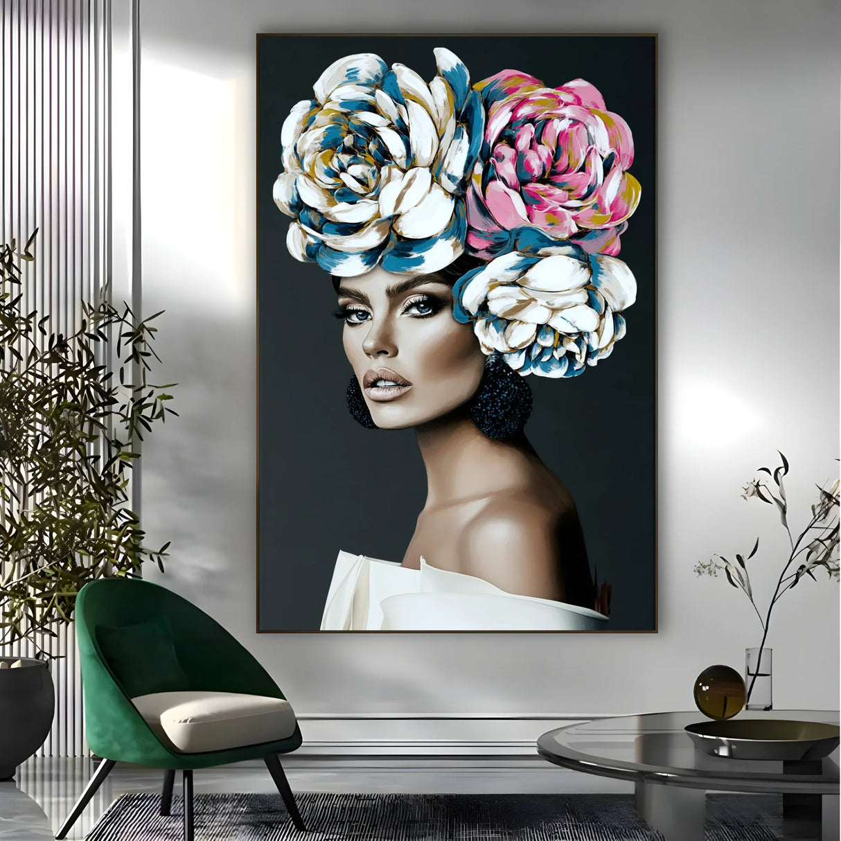 Quadro Stampa su Tela Moda Fiorita - CupidoDesign