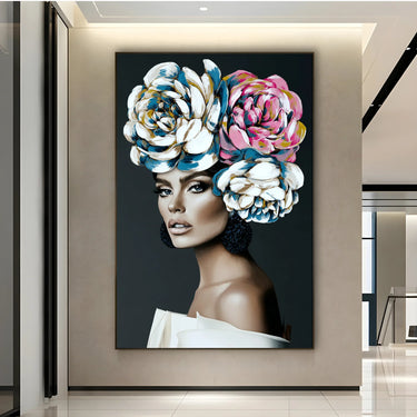 Quadro Stampa su Tela Moda Fiorita - CupidoDesign