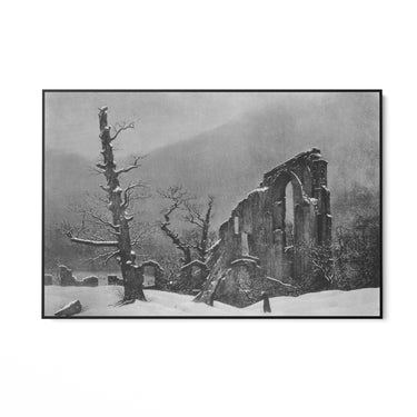 Quadro Stampa su Tela Monaco nella Neve, Caspar David Friedrich - CupidoDesign