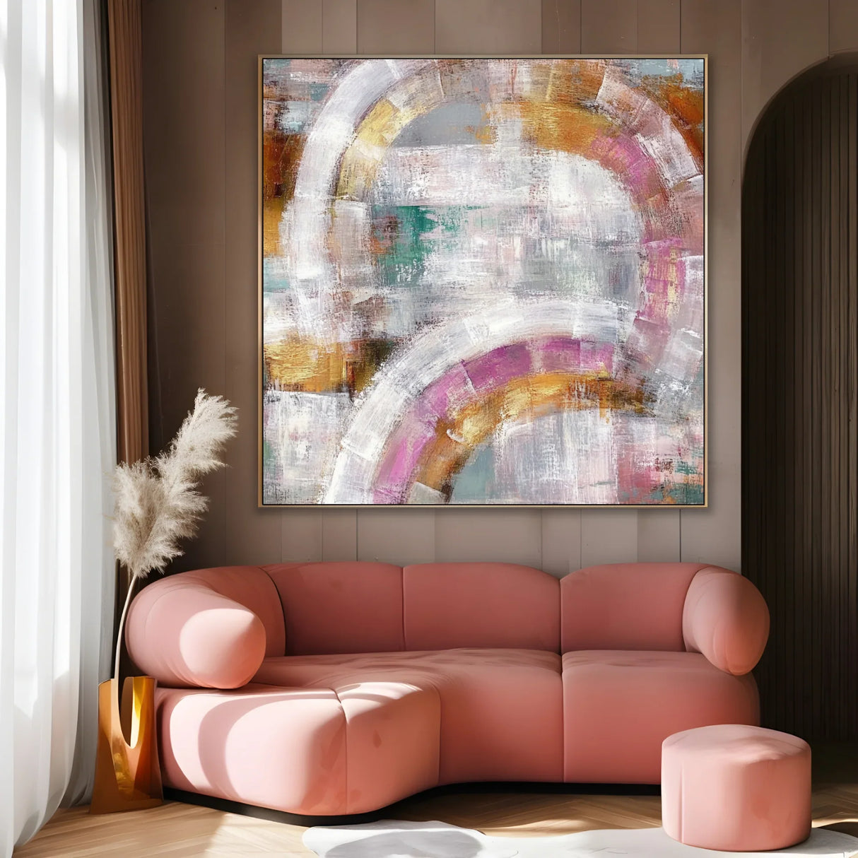 Quadro Stampa su Tela Mosaico di Onde- CupidoDesign