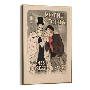 Quadro Stampa su Tela Mothu e Doria, Théophile Steinlen - CupidoDesign