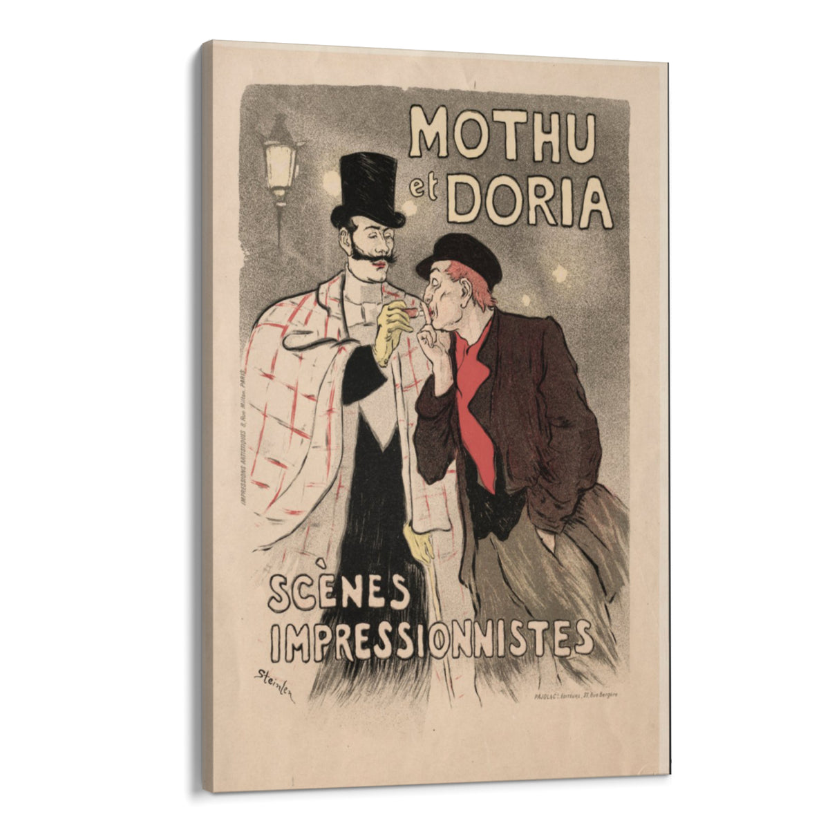 Quadro Stampa su Tela Mothu e Doria, Théophile Steinlen - CupidoDesign