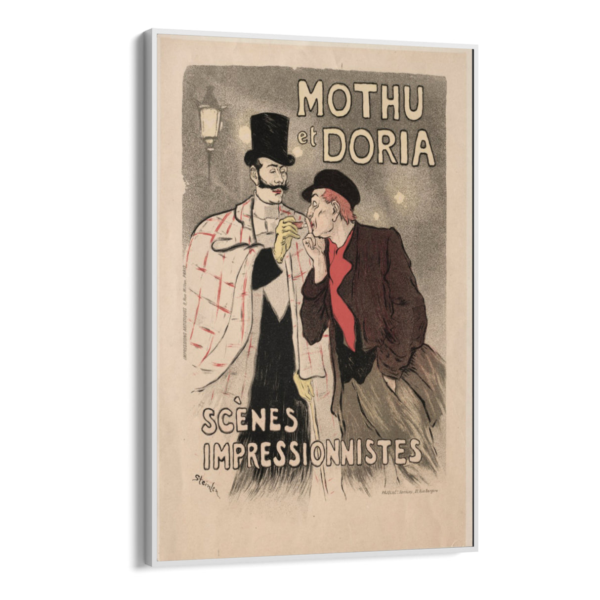 Quadro Stampa su Tela Mothu e Doria, Théophile Steinlen - CupidoDesign