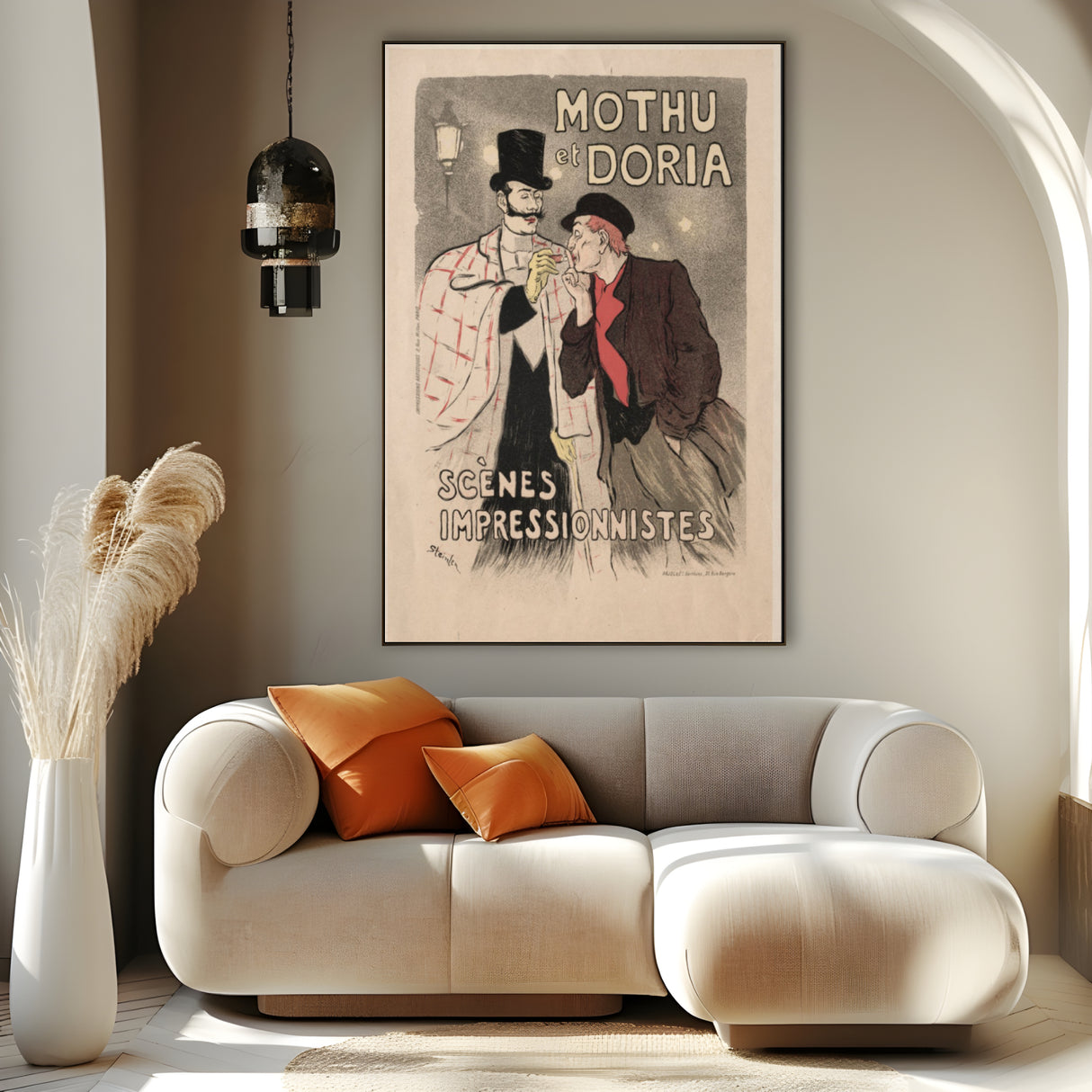 Quadro Stampa su Tela Mothu e Doria, Théophile Steinlen - CupidoDesign