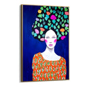 Quadro Stampa su Tela Musa Incoronata di Fiori - CupidoDesign