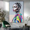 Quadro Stampa su Tela Musa in Fiore - CupidoDesign