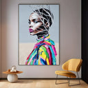 Quadro Stampa su Tela Musa in Fiore - CupidoDesign